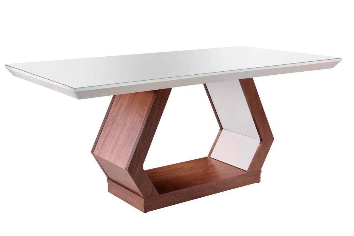 Mesa Jantar Alvorada c/Tampo MDF/Vidro 180cm Rufato