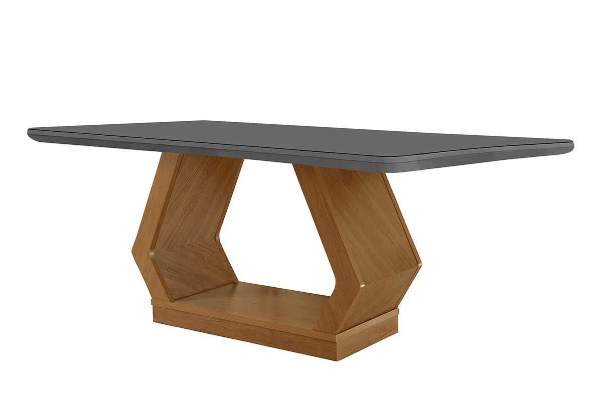 Mesa Jantar Alvorada c/Tampo MDF/Vidro 180cm Rufato