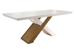 Madeirado c/Vidro Canto Curvo - Imbuia - Naturale/Off White