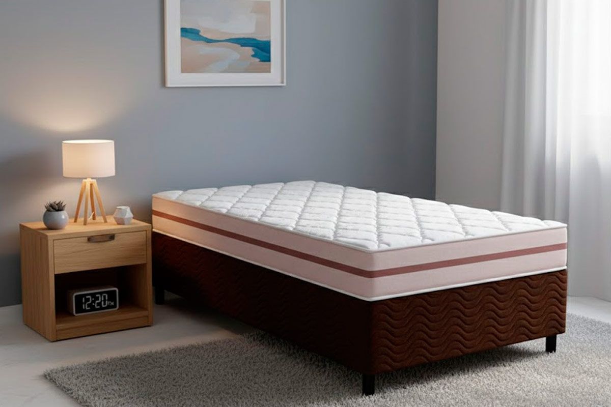 Cama Box CRC +Colchão Molas Classic Anjos