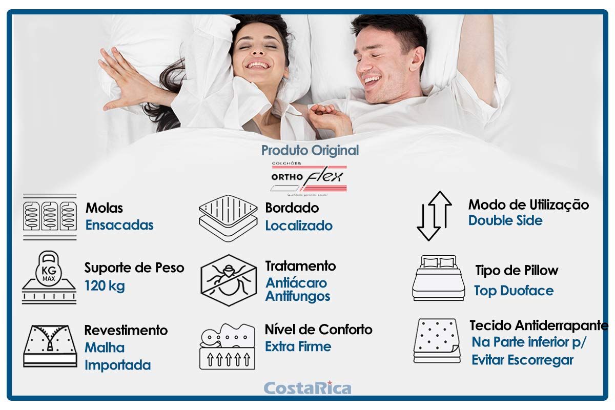 Colchão Molas Ensacadas Orthoflex Seleto Colchão Molas Ensacadas Orthoflex Seleto