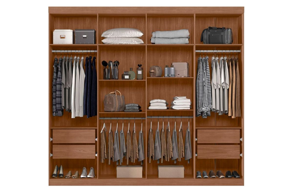Guarda Roupa Casal 8 Portas c/Esp Master New S. Andirá