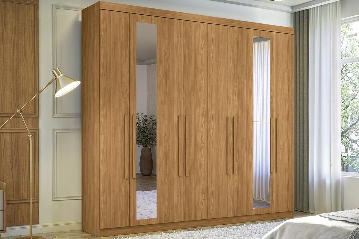 Guarda Roupa Casal 8 Portas c/Esp Master New S. AndiráCinamomo