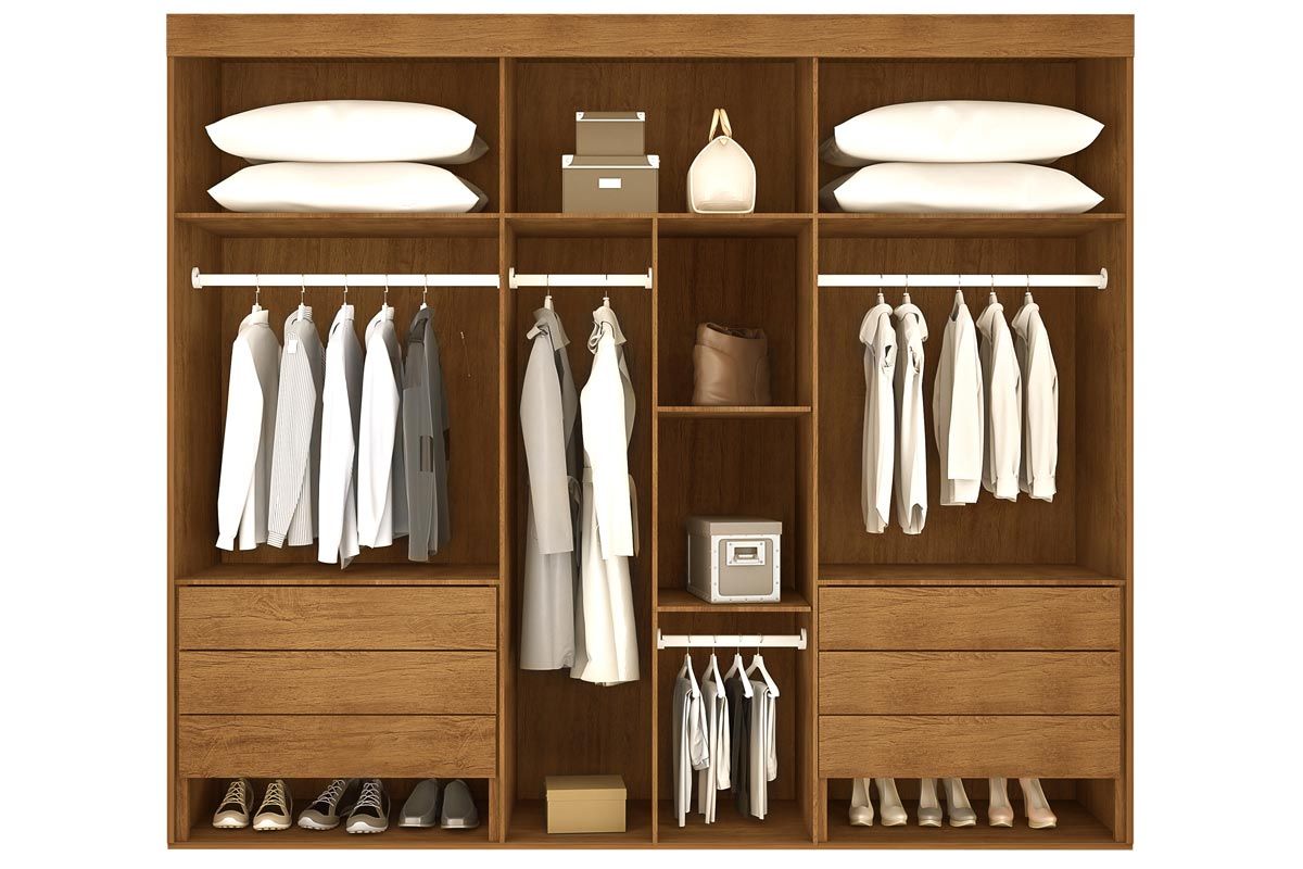 Guarda Roupa Casal 6 Portas e 6 Gavetas c/Pés Pernambuco Rufato Guarda Roupa Casal 6 Portas e 6 Gavetas c/Pés Pernambuco Rufato
