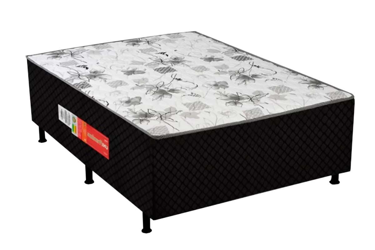 Cama Box Conjugado c/Colchão UniPremium Gray Polar