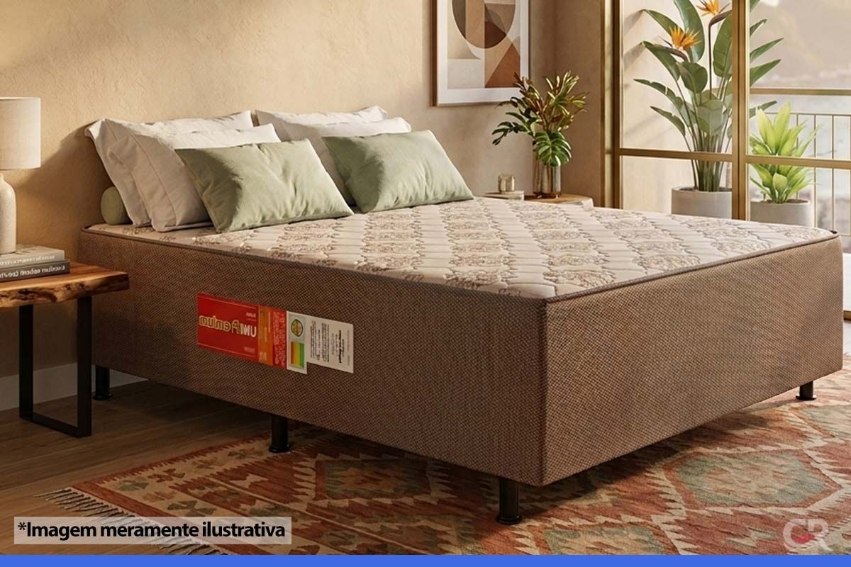 Cama Box Conjugado c/Colchão UniPremium Polar Cama Box Conjugado c/Colchão UniPremium Polar