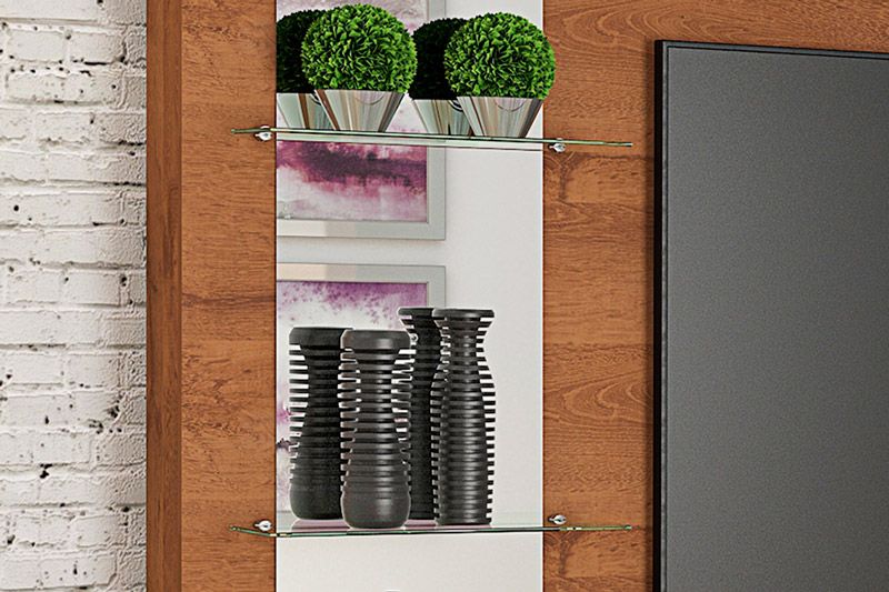Home p/ TV até 55 Pol Munique c/4 Portas e Nichos Permóbili