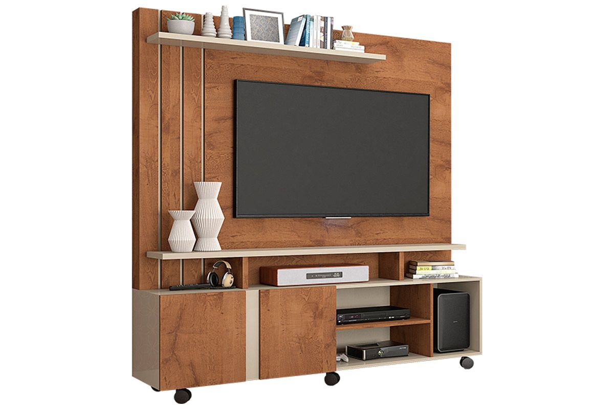 Home p/ TV até 55 Pol Valência c/2 Portas160cm Permóbili Home p/ TV até 55 Pol Valência c/2 Portas160cm Permóbili