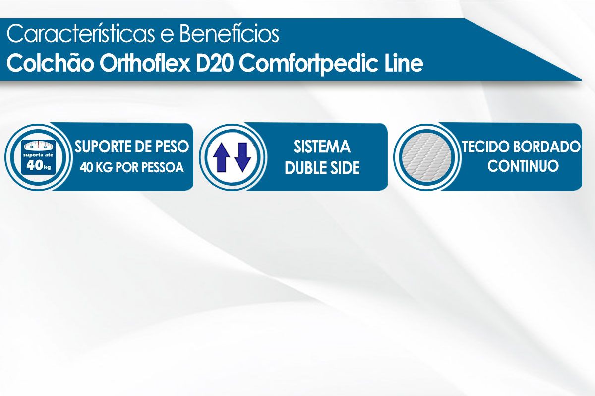 Colchão D20 Orthoflex Comfortpedic Line