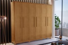 Guarda Roupa Solteiro 6 Portas c/Pés Espanha Rufato