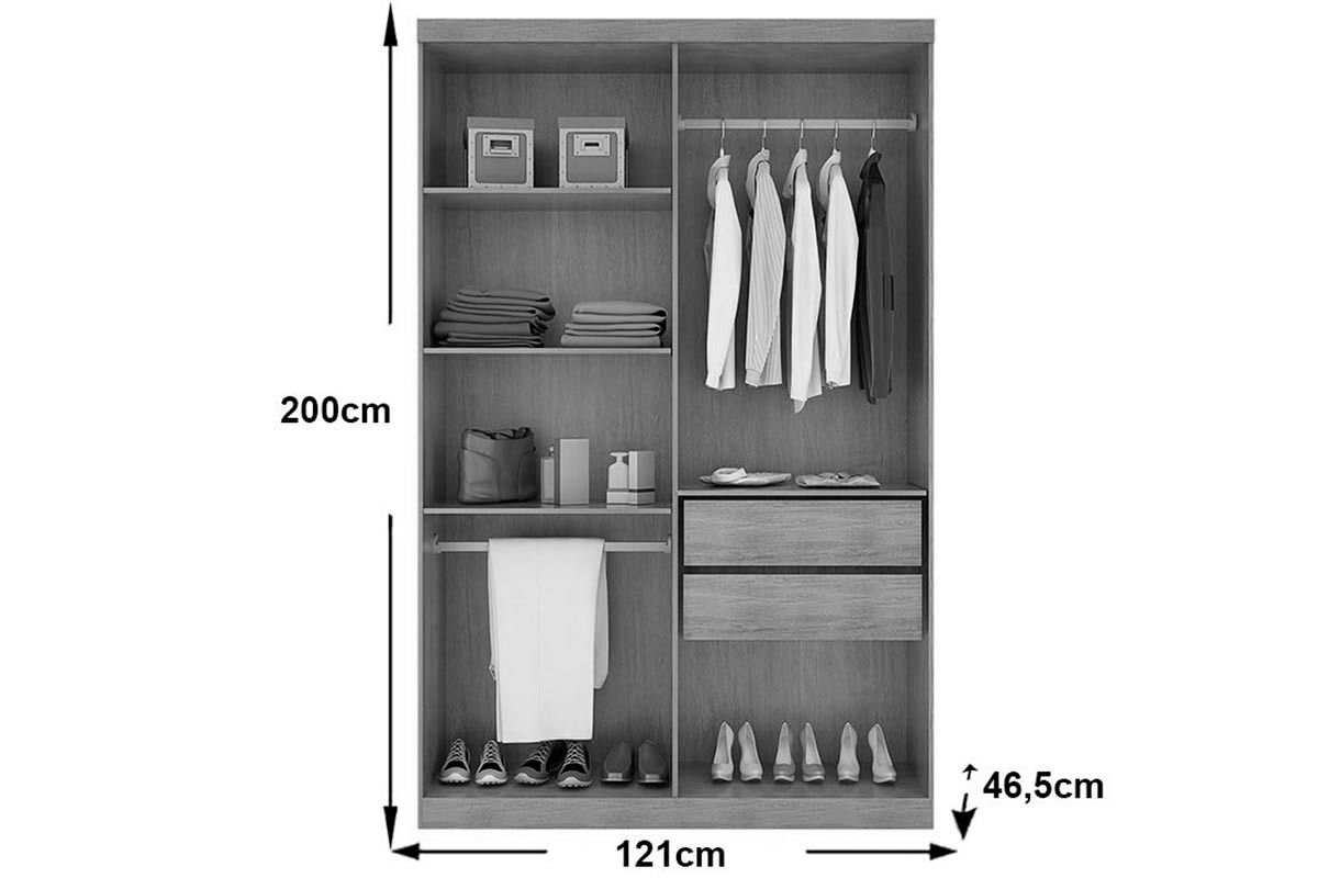 Guarda Roupa Solteiro 4 Portas c/Pés Espanha Rufato Guarda Roupa Solteiro 4 Portas c/Pés Espanha Rufato