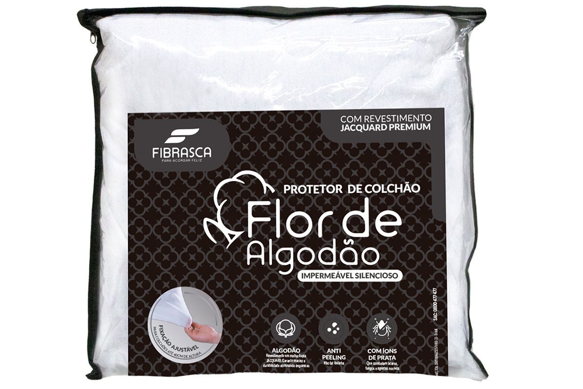 Protetor Colchão Fibrasca Algodão Impermeável
