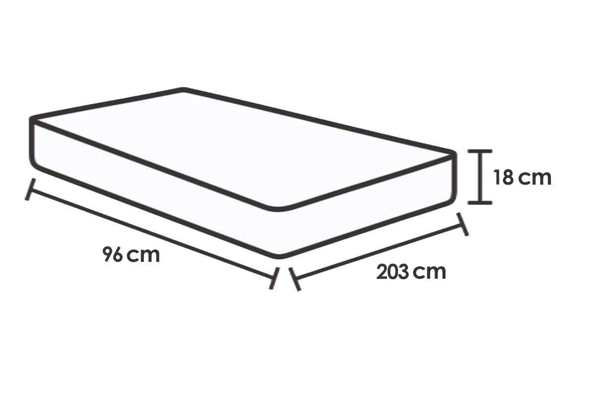 Colchão D28 Castor Sleep MaxSolteirão - 96x203x18