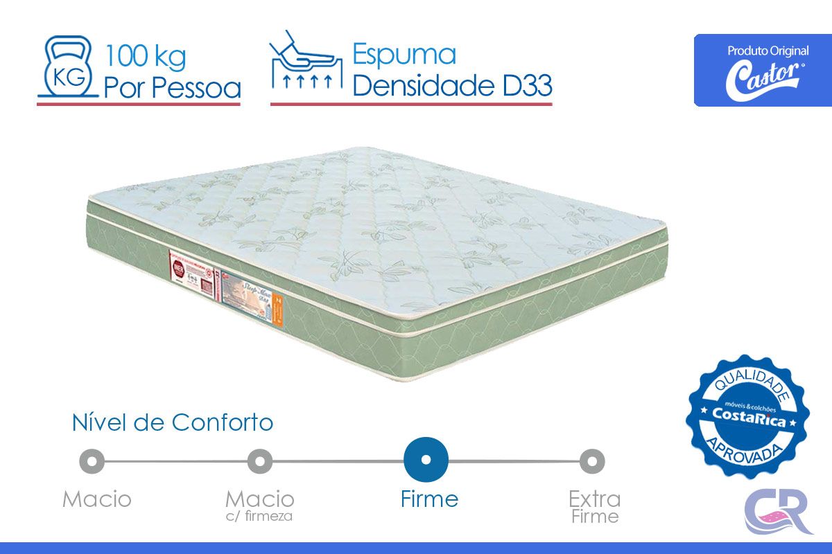 Colchão D33 Castor Sleep Max