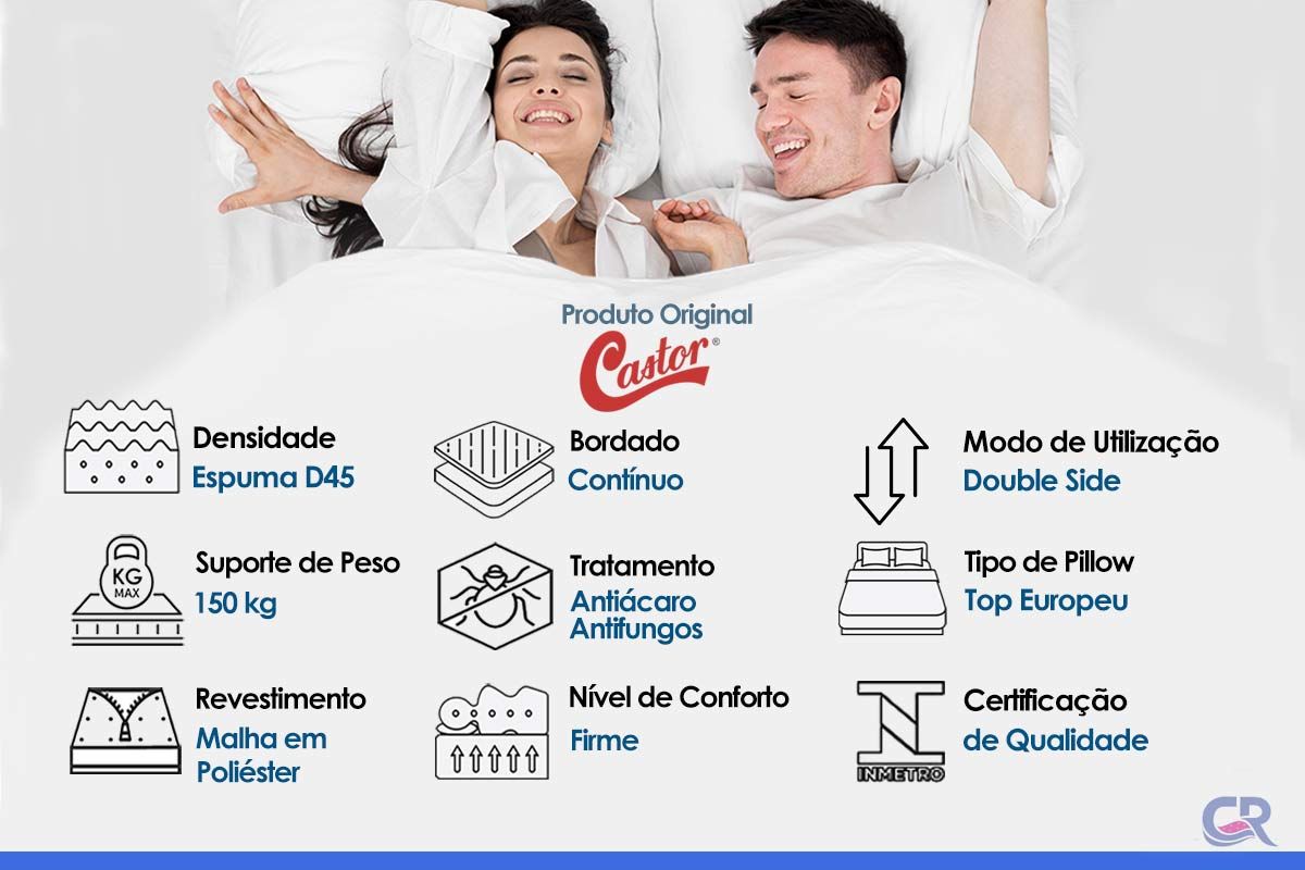 Colchão D45 Castor Sleep Max