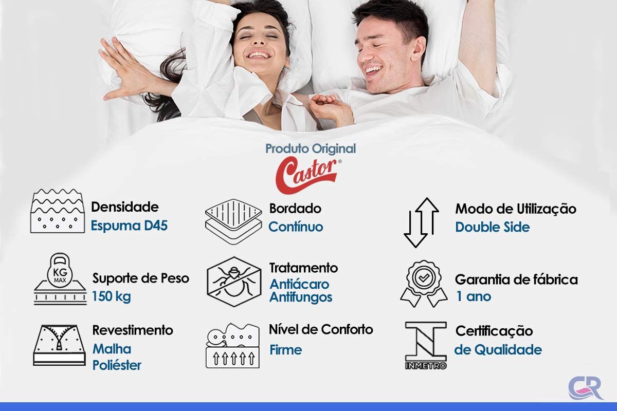 Colchão D45 Castor Sleep Max