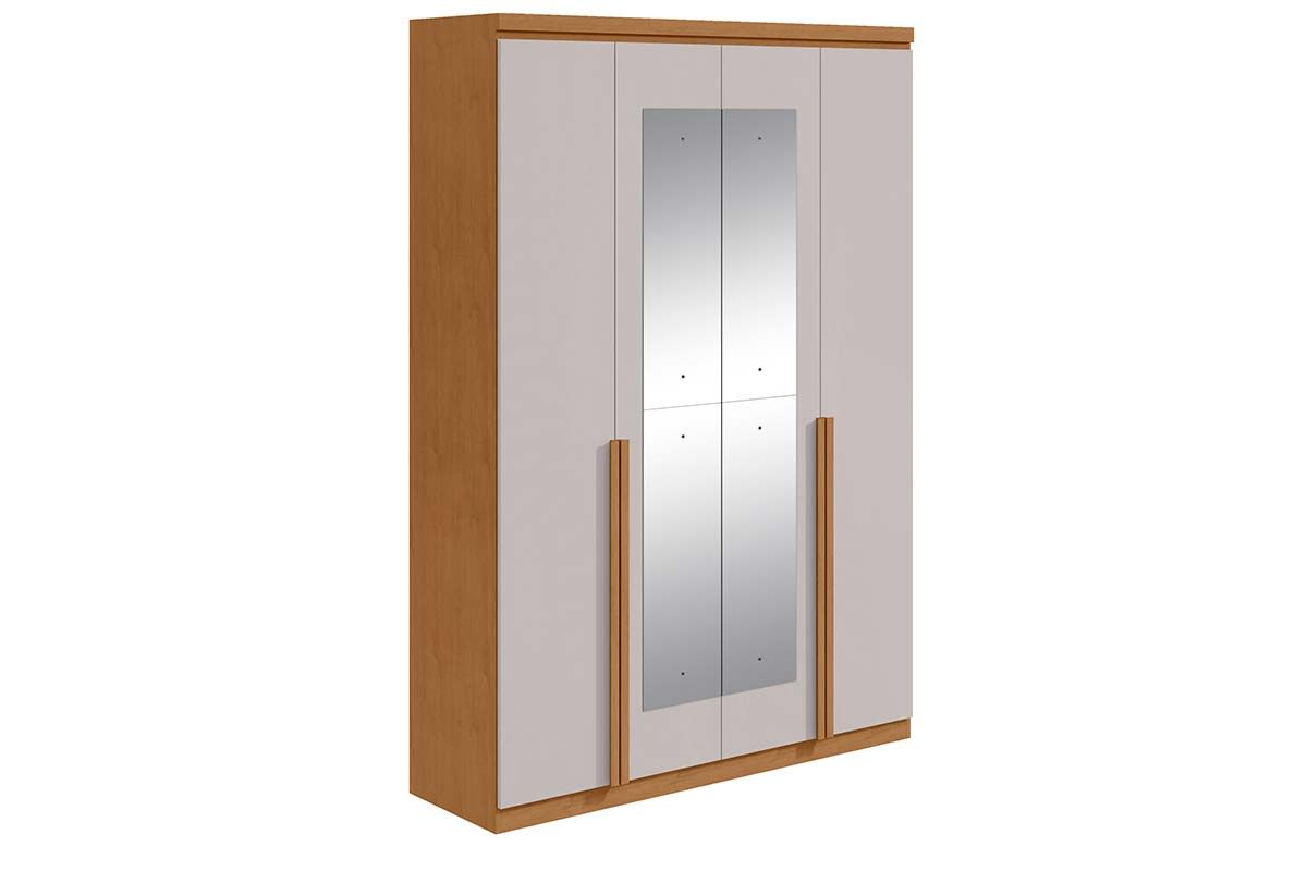Guarda Roupa Solteiro 4 Portas (2 c/Espelho) e 2 Gavetas Alonzo Lopas Guarda Roupa Solteiro 4 Portas (2 c/Espelho) e 2 Gavetas Alonzo Lopas