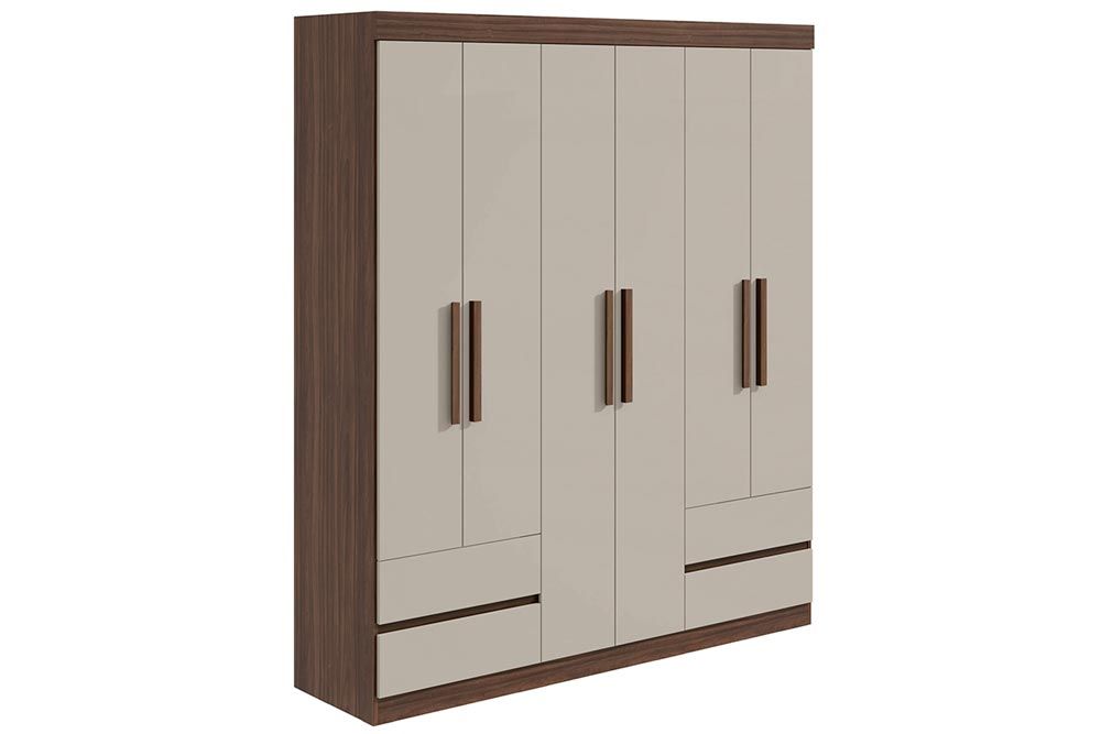Guarda Roupa Solteiro 6 Portas e 4 Gavetas Zeus Lopas Guarda Roupa Solteiro 6 Portas e 4 Gavetas Zeus Lopas