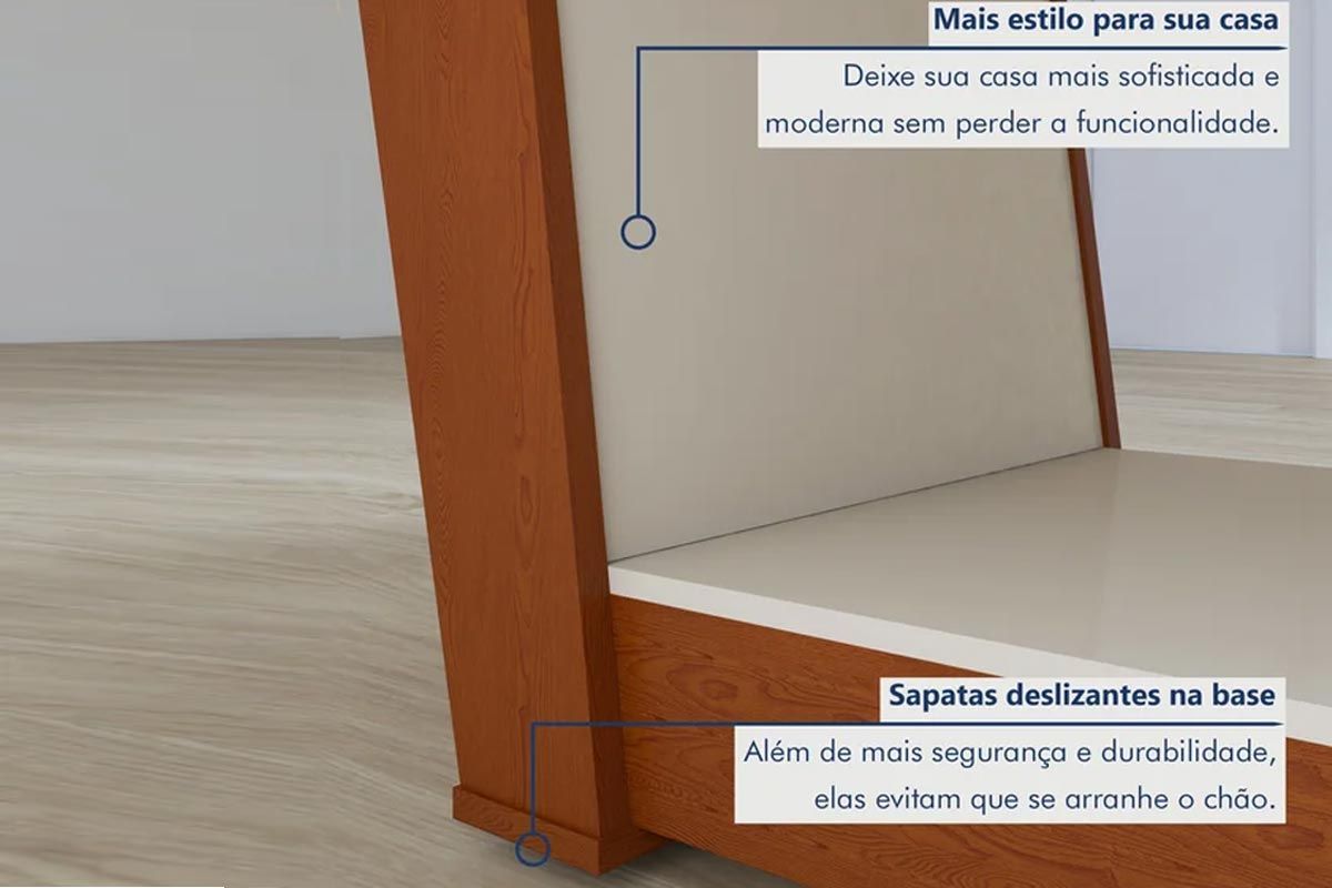 Mesa Jantar Apogeu Plus c/Tampo Madeirado Vidro 170x90cm Lopas