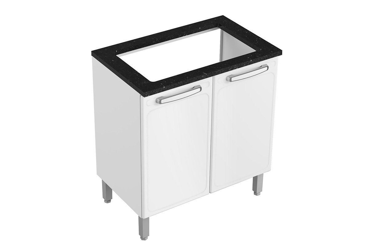 Balcão Cozinha Bertolini p/ Cooktop c/Tampo Evidence 7174 c/2 Portas 80cm