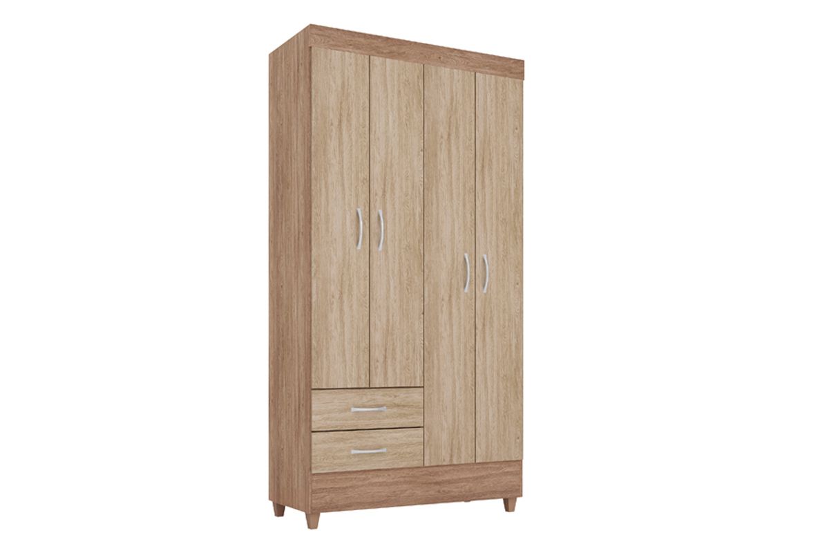 Guarda Roupa Solteiro 4 Portas Astro Demóbile