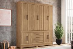 Guarda Roupa Casal 10 Portas e 3 Gavetas New Murano Demóbile