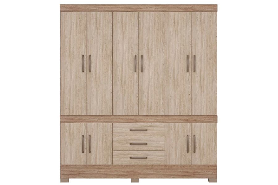 Guarda Roupa Casal 10 Portas e 3 Gavetas New Murano Demóbile Guarda Roupa Casal 10 Portas e 3 Gavetas New Murano Demóbile