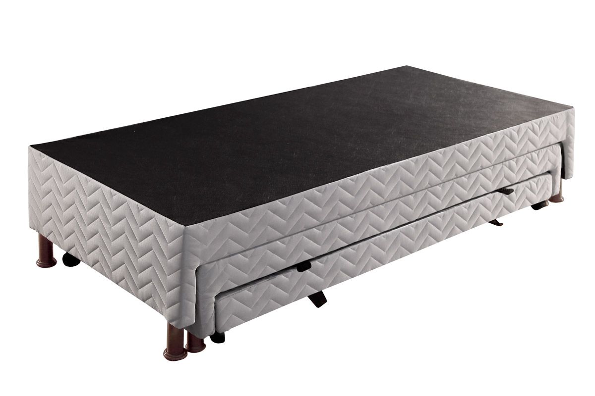 Cama Box c/2 Auxiliares Tribox White Paropas Cama Box c/2 Auxiliares Tribox White Paropas