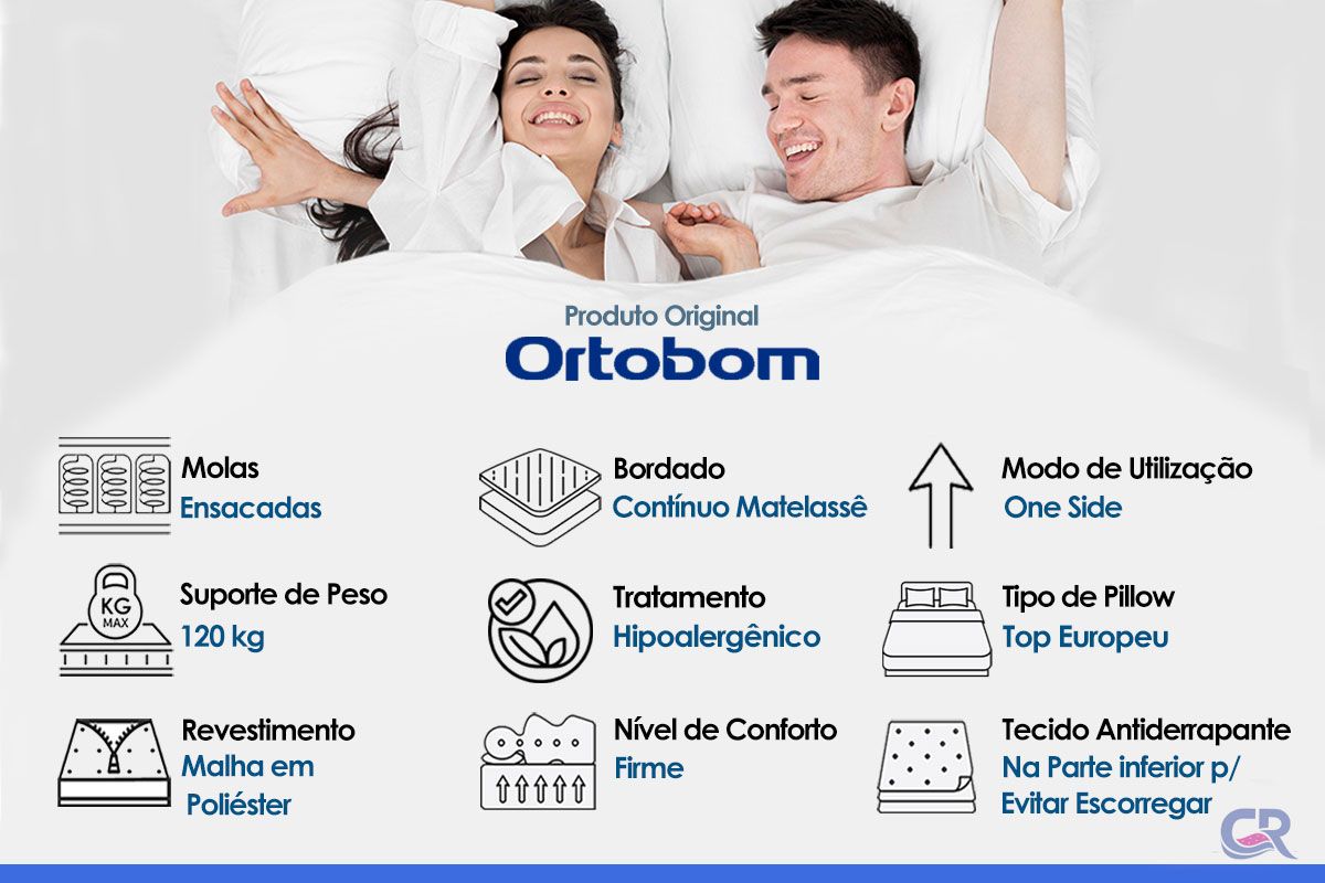 Colchão Molas Ensacadas Ortobom ISO