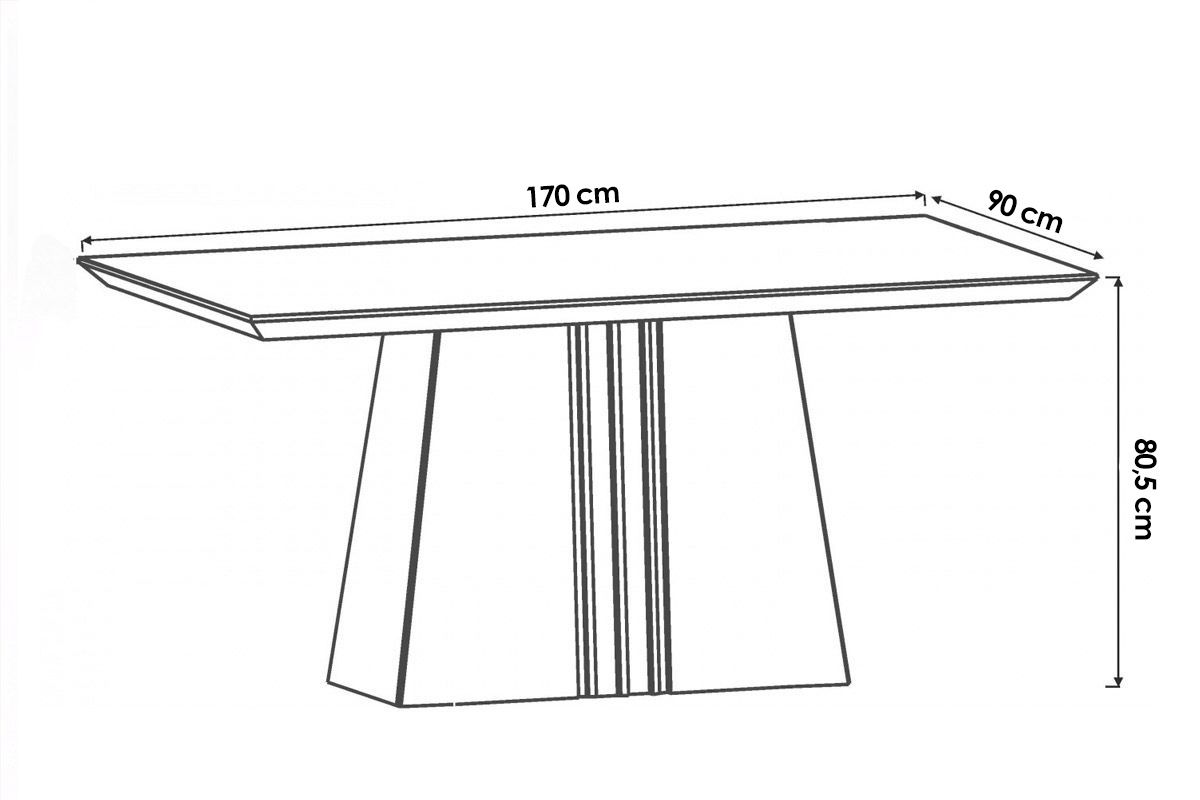 Mesa Jantar Italia c/Tampo Madeirado c/Vidro Curvo 170x90cm DJ Móveis Mesa Jantar Italia c/Tampo Madeirado c/Vidro Curvo 170x90cm DJ Móveis