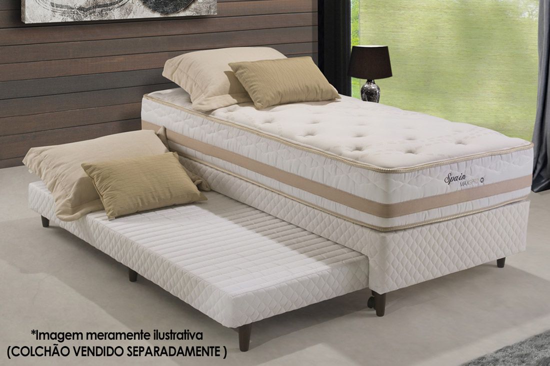 Cama Box c/Auxiliar Herval MH1434 White