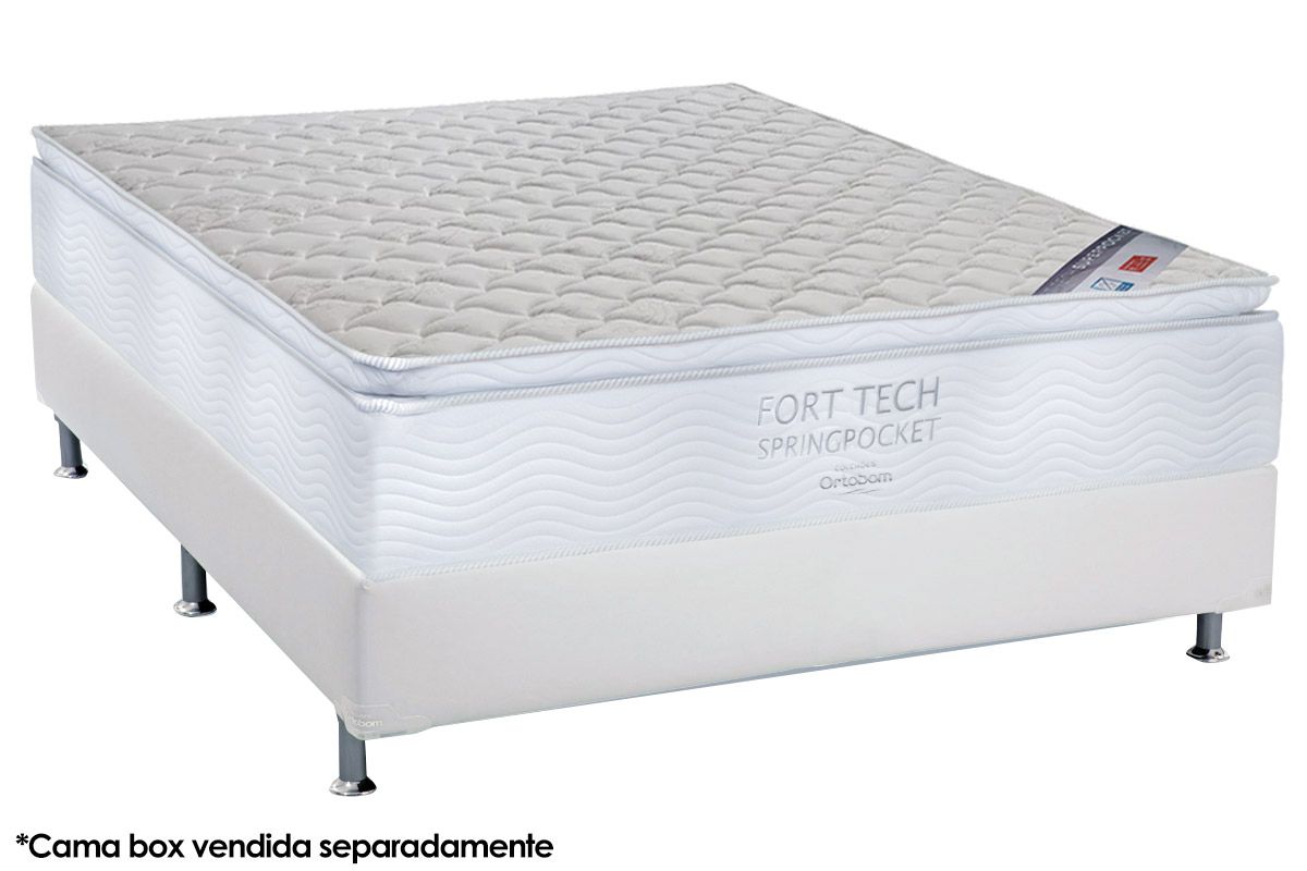 Colchão Molas Ensacadas Ortobom Fort Tech Colchão Molas Ensacadas Ortobom Fort Tech