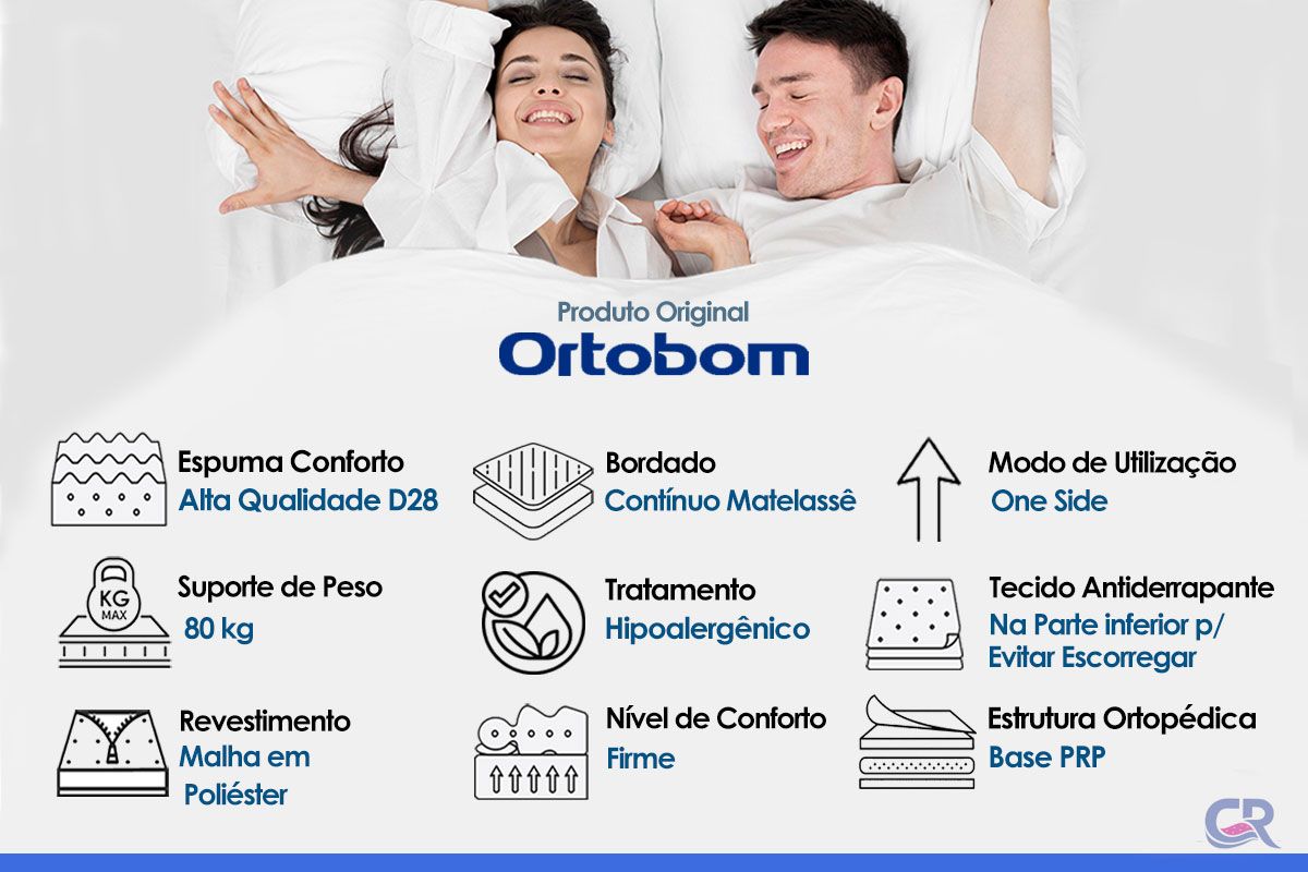 Colchão Ortopédico Ortobom ISO 60 Colchão Ortopédico Ortobom ISO 60