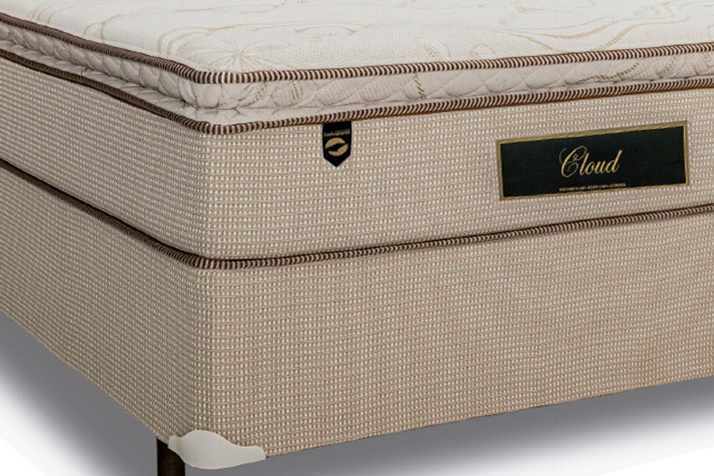 Cama Box CRC +Colchão Molas Cloud Luckspuma