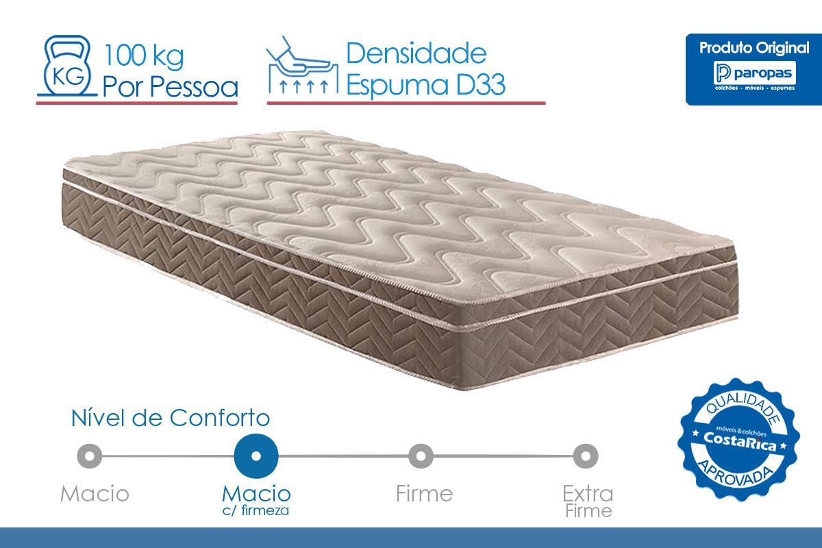 Cama Box CRC +Colchão Ortopédico Ultra Paropas
