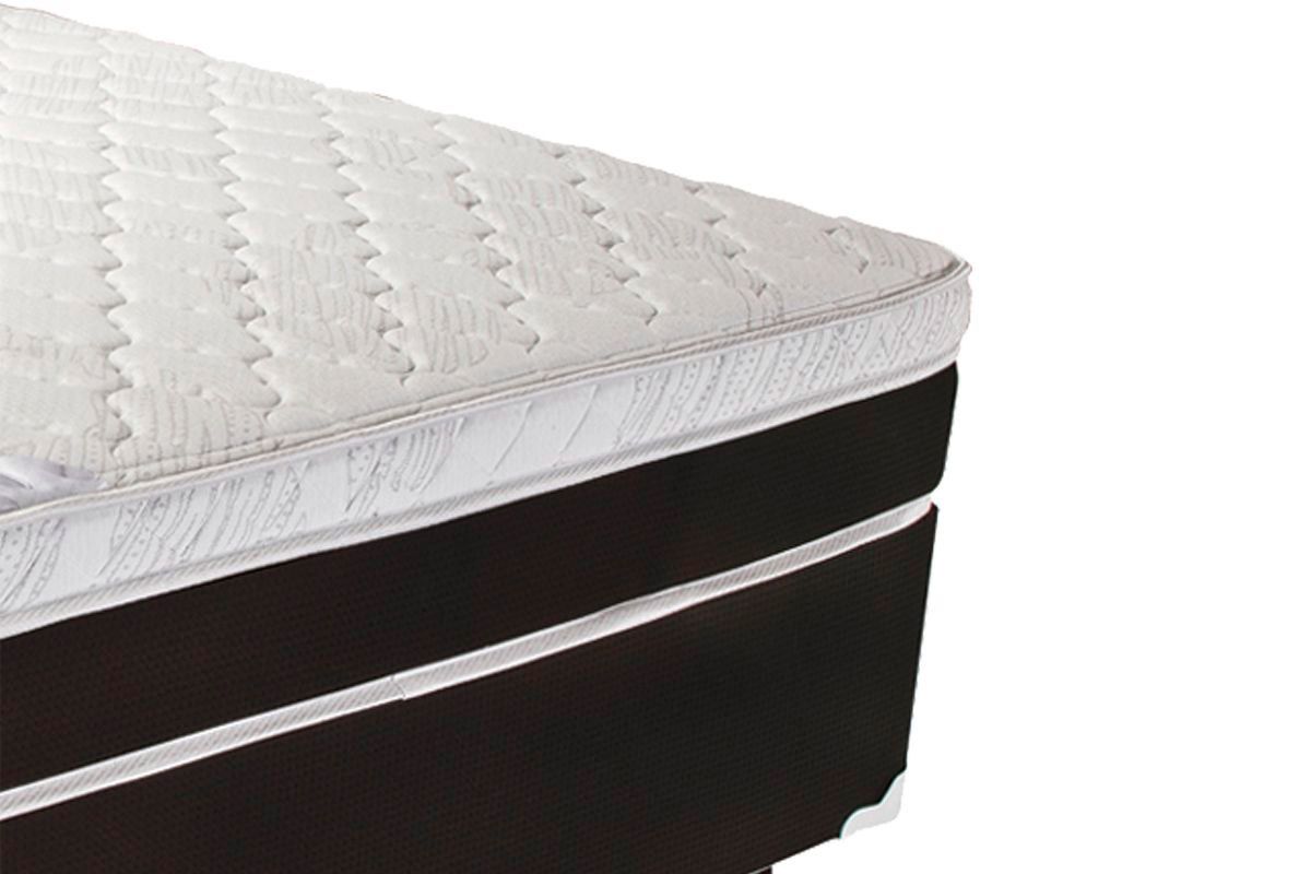 Cama Box CRC +Colchão Molas Roma Luckspuma