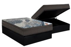 Cama Box Baú Filhão +Colchão Molas ISO Ortobom