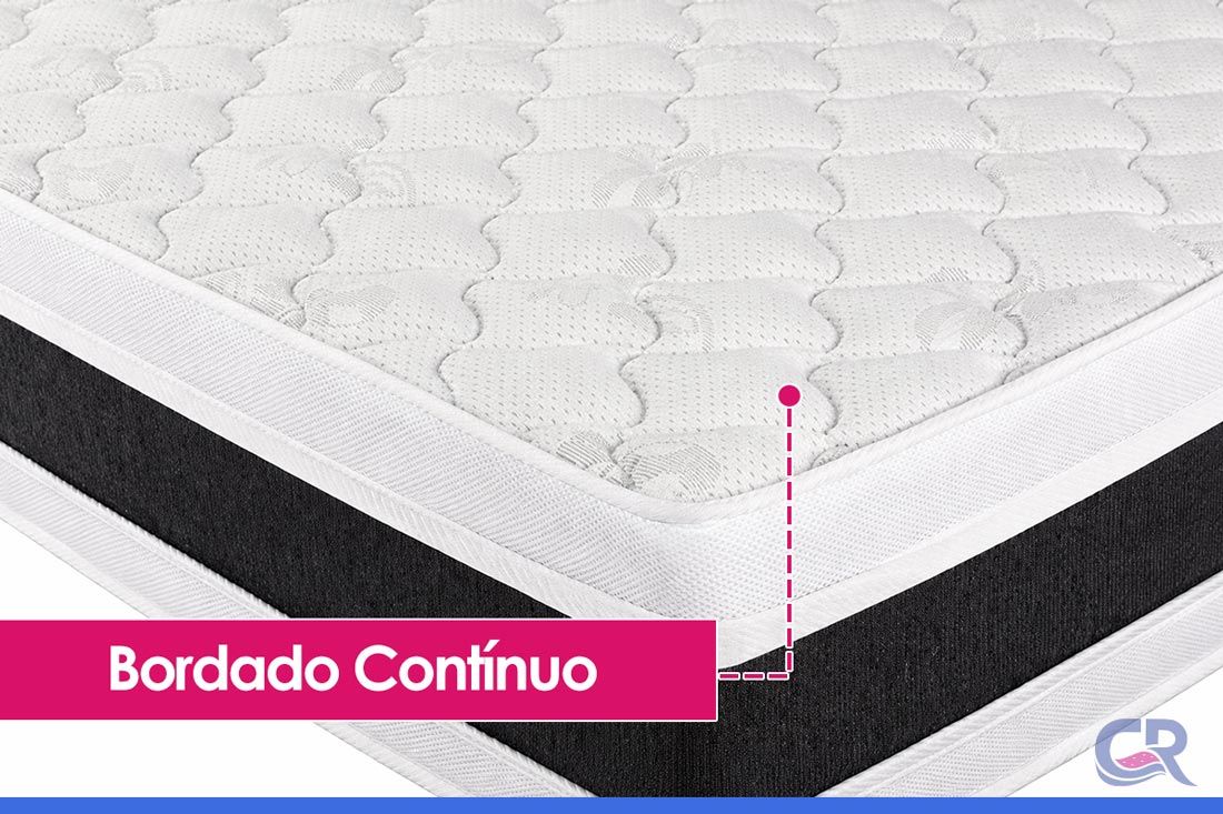 Colchão D45 Castor Black White Double Face Colchão D45 Castor Black White Double Face