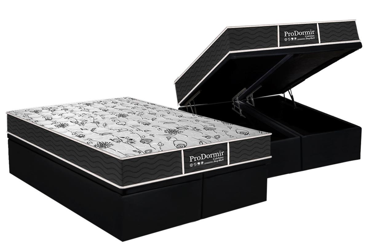 Cama Box Baú CRC +Colchão Molas Sleep Probel