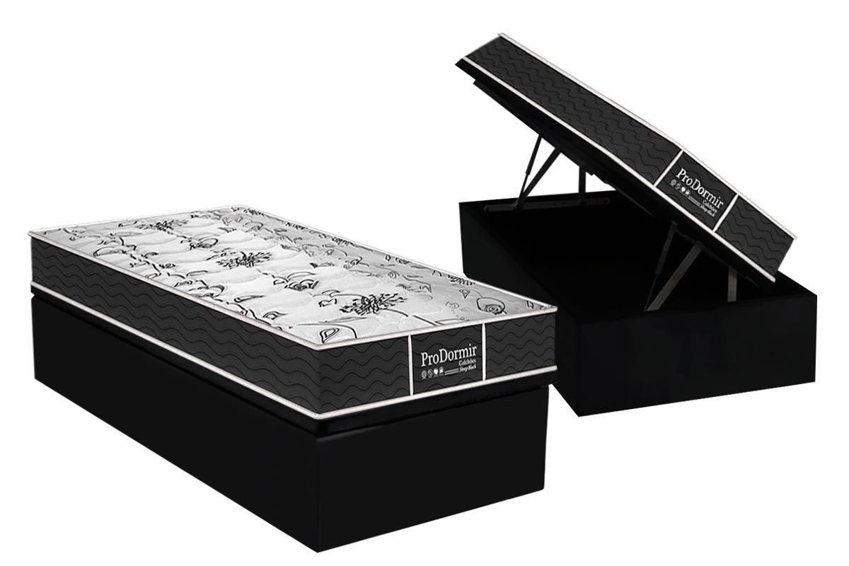 Cama Box Baú CRC +Colchão Molas Sleep Probel