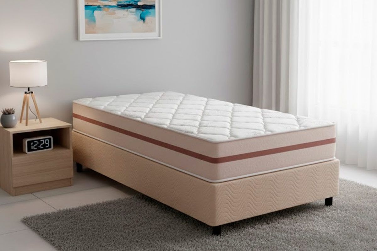 Cama Box CRC +Colchão Molas Classic Anjos
