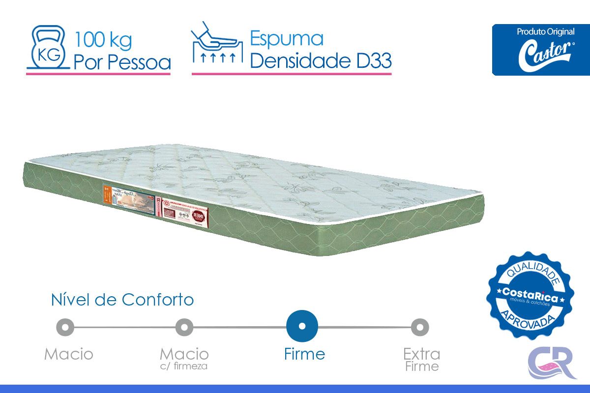 Colchão D33 Castor Sleep Max Colchão D33 Castor Sleep Max