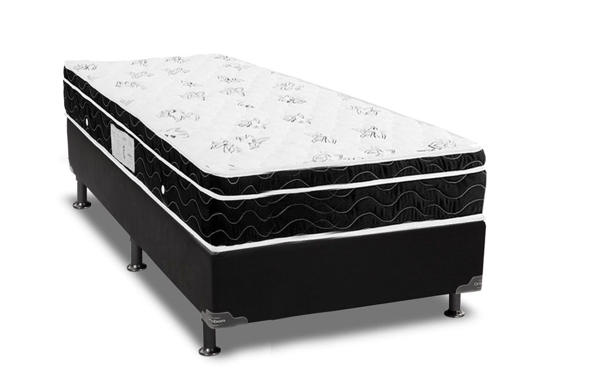Cama Box CRC +Colchão Molas Physical Ortobom