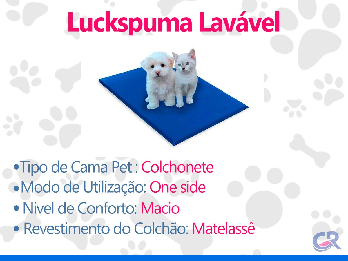 Cama Colchão p/ Cachorro e Gato PET Napa Luckspuma Cama Colchão p/ Cachorro e Gato PET Napa Luckspuma