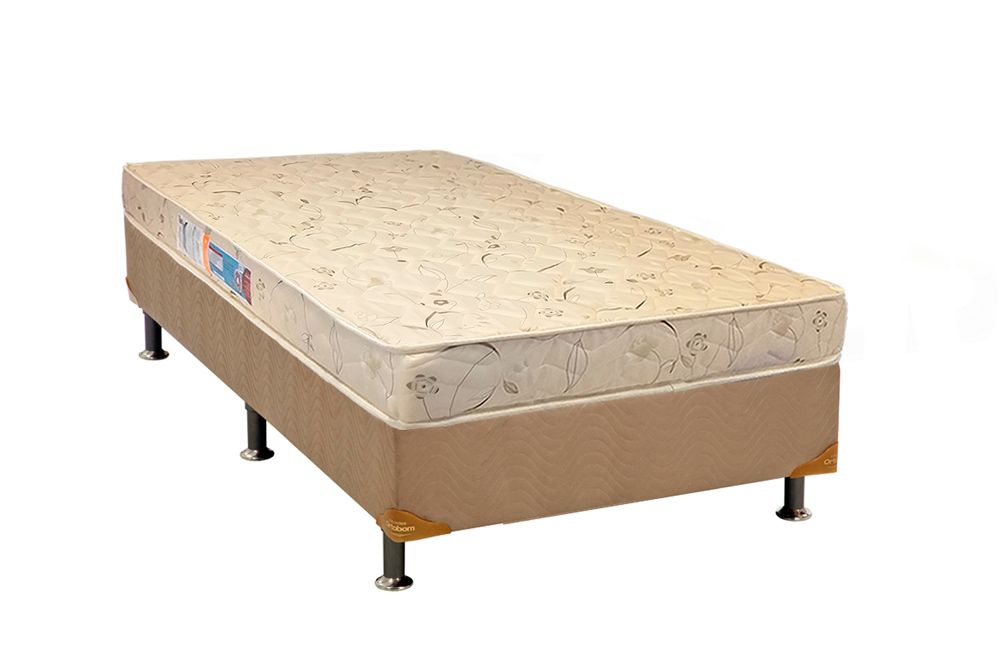 Cama Box CRC +Colchão Espuma D26 Serene Luckspuma