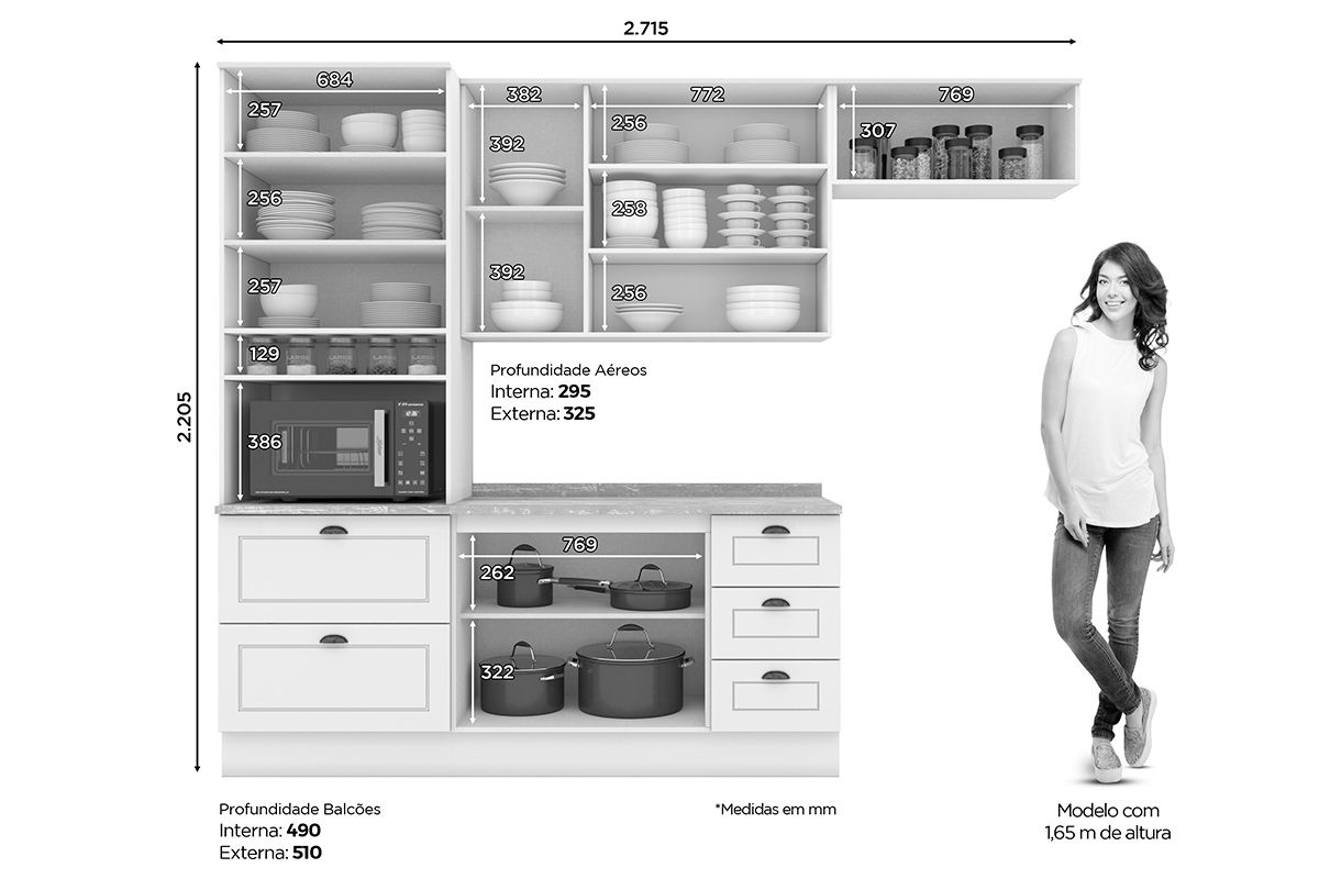 Cozinha Completa Henn 5 Peças Americana C5P12
