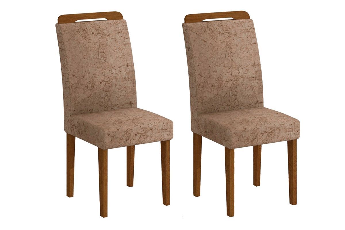 Sala Jantar Mesa Berlim Tampo MDF/Vidro Canto Curvo 120cm + 4Cadeiras Athenas - Rufato