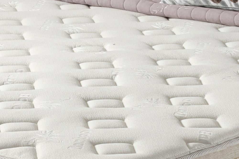 Cama Box : Colchão Molas Ensacadas Anjos Winter Summer + Base CRC Suede Clean 