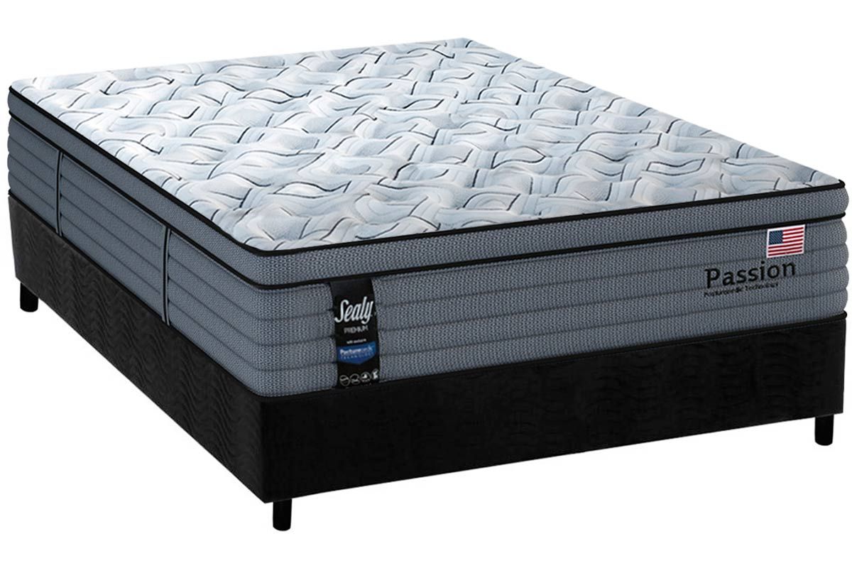 Cama Box CRC +Colchão Molas Passion Sealy