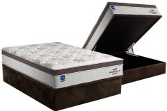 Cama Box Baú Filhão +Colchão Molas Personalle Plumatex